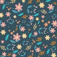 A beautiful flower pattern background vector