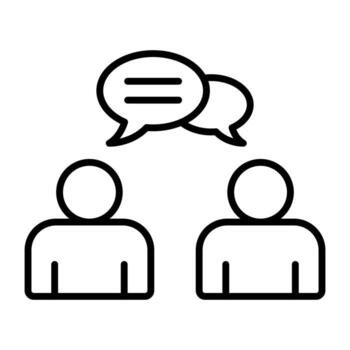Interview vector icon