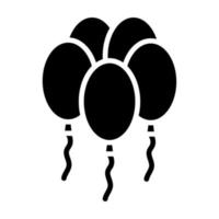 Balloons vector icon