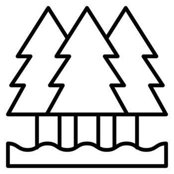 Pine vector icon