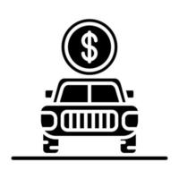 New Car Dealership vector icon