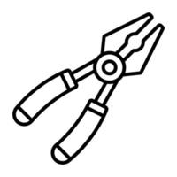 Pliers vector icon