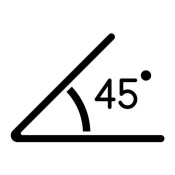 Angle vector icon