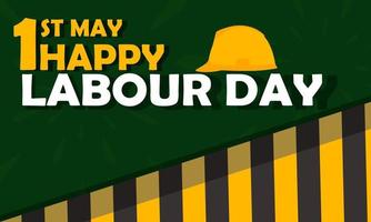 Happy Labor Day banner. 1st May. Design template. Vector illustration