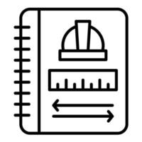 Engineer Notebook vector icon