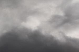 Stormy weather and dark clouds photo
