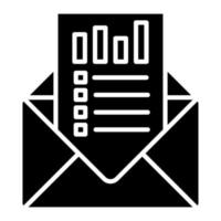 Email Statistics vector icon