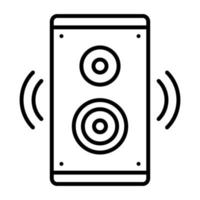 icono de vector de sistema de sonido