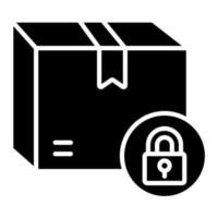 Locked Delivery vector icon
