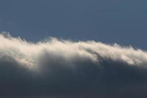 Stormy weather and dark clouds photo