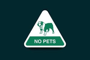 No pets icon, dog not allowed icon vector