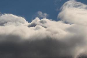 Stormy weather and dark clouds photo