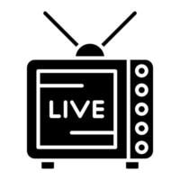 Live Tv vector icon