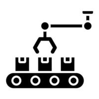 automático transportador vector icono