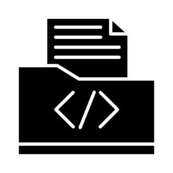 codificación carpeta vector icono