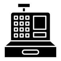 Cashier Machine vector icon