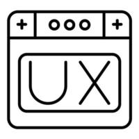 Ux vector icon