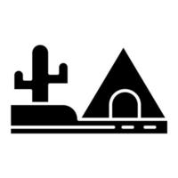 Desert Tipi vector icon