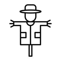 Scarecrow vector icon