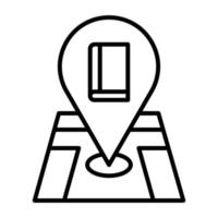 Library Location vector icon