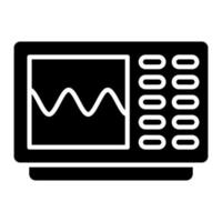 Oscilloscope vector icon