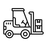 Forklift vector icon