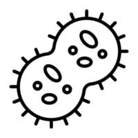 Bacteria vector icon