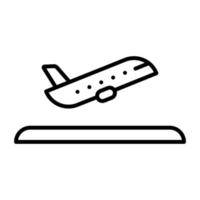 Plane Departure vector icon