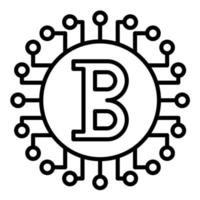 icono de vector de bitcoin