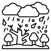 Heavy Rain vector icon