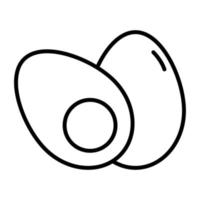 Boiled Egg vector icon