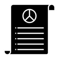 Peace Treaty vector icon