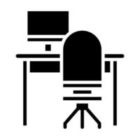 Computer Table vector icon