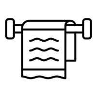 Towel Rack vector icon