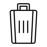 Trash vector icon