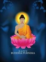 Vector illustration of buddha maditation