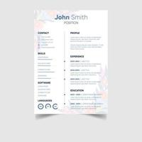 Creative modern cv resume design templates vector