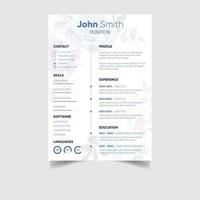 Creative modern cv resume design templates vector