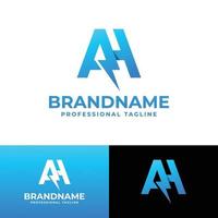 Letter AH Power Logo, suitable for any business with AH or HA initials. vector