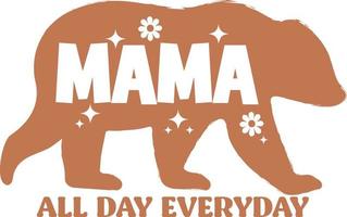 Mom Mama Mother's Day SVG Design vector