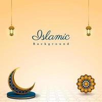 islamic background with space for text .can be used for banner, web, social media post, etc. vector illustration