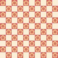 Checkerboard Seamless Pattern Retro Digital Paper vector