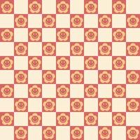 Checkerboard Seamless Pattern Retro Digital Paper vector