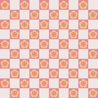Checkerboard Seamless Pattern Retro Digital Paper vector