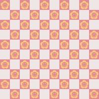 Checkerboard Seamless Pattern Retro Digital Paper vector