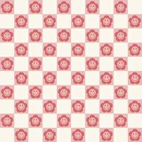 Checkerboard Seamless Pattern Retro Digital Paper vector