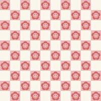 Checkerboard Seamless Pattern Retro Digital Paper vector