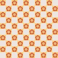 Checkerboard Seamless Pattern Retro Digital Paper vector