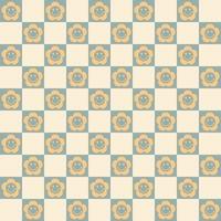 Checkerboard Seamless Pattern Retro Digital Paper vector