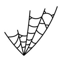 Trendy Tarantula Web vector